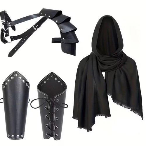 Medieval knight hooded cloak - knight,