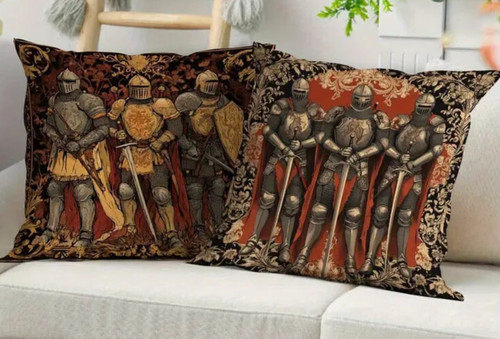 Pair medieval style knights - pair,