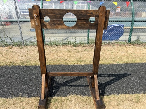 Wooden pillory stocks - pillory,