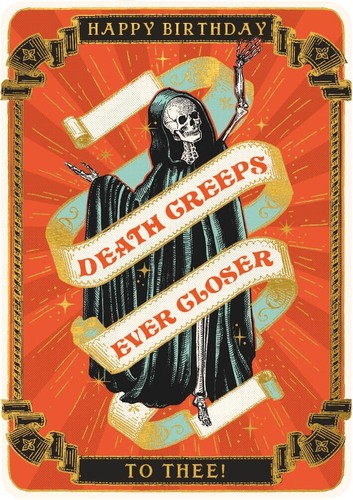 Death birthday card mystical - card,